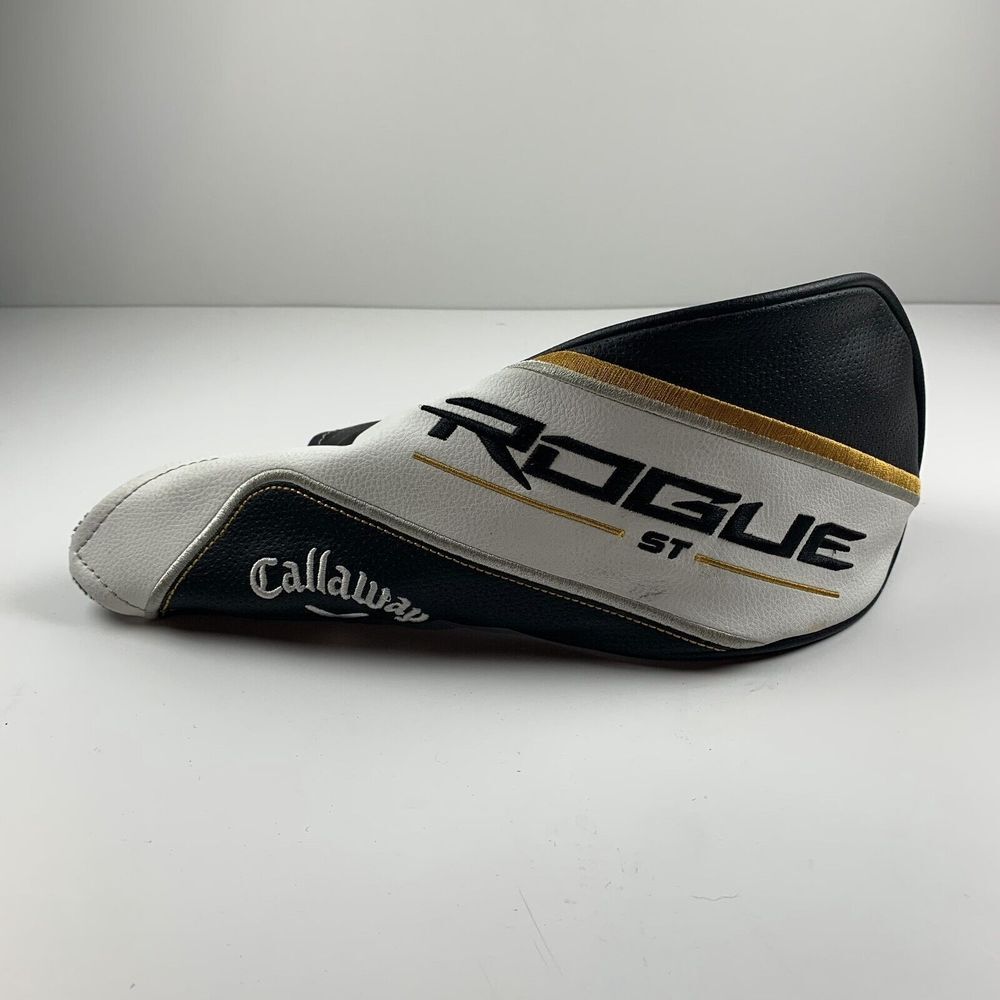 Callaway Rogue ST White Black Gold Leather Sports Golf Fairway Wood‎ Headcover